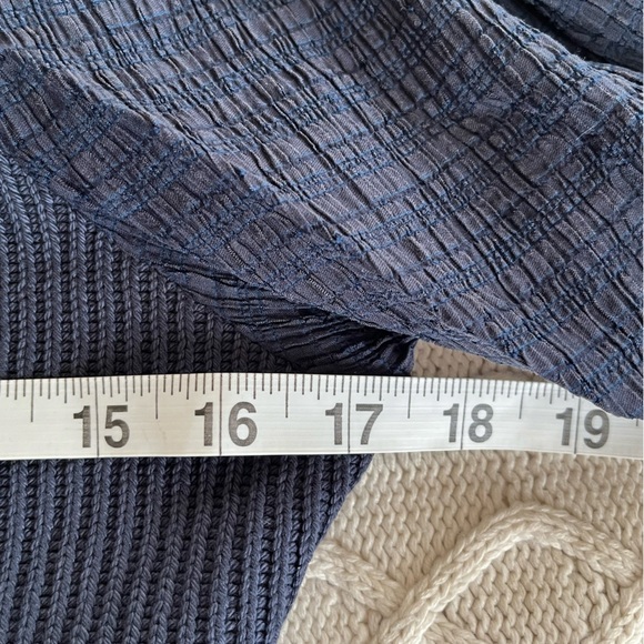 NWT Lush Brand Navy Short Sleeve Tiered Dress Women’s Size Medium - Picture 15 of 15